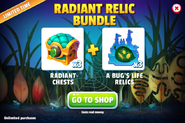 Radiant Relic Bundle (Radiant Chests + A Bug's Life Relic Tokens)