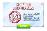 No more pop-up ads! Promotion