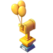 Up themed gold trophy