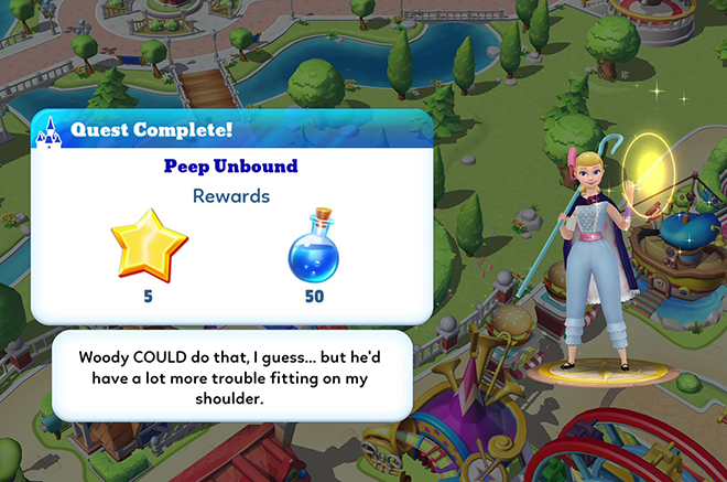 quests for bo peep costume in disney magic kingdoms game quests for bo peep costume in disney magic kingdoms game