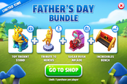 Father's Day Bundle (Toy Trident Stand + Sugar Rush Arcade + Incredibles Bench + Tribute to Heroes)