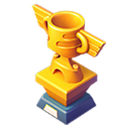 Cars themed gold trophy