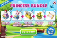 Princess Bundle (Snow White Bow Stand + Mickey Celebration Donut Stand + Enchanting Bouquet + Royal Bench + Beauty and the Beast DMK Billboard)