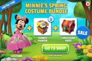 Minnie's Spring Costume Bundle (Minnie Mouse/Spring + Flower Planter + Concession Chests)