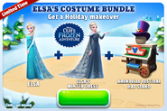 Elsa's Costume Bundle (Elsa + Holiday Costume + Arendelle Festival Hat Stand)