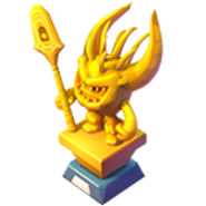 Moana themed gold trophy