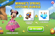 Minnie's Spring Costume Bundle (Minnie Mouse/Spring + Character Scroll Token + Magic) (2023)