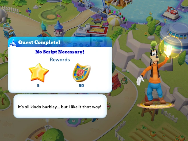 No Script Necessary! | Disney Magic Kingdoms Wiki | Fandom