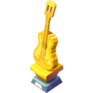 Coco themed gold trophy