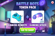 Battle Bots Token Pack (Gaming Remote Tokens + Gaming Visor Tokens)