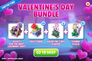 Valentine's Day Bundle (Legendary Chests/Beauty and the Beast Chests + Rose Stand + Valentine's Day Planter + Flower Statue)