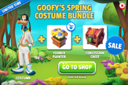 Goofy's Spring Costume Bundle (Goofy/Spring + Flower Planter + Concession Chests)