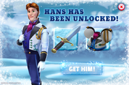 Hans has been unlocked!