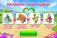 Valentine's Day Bundle (Lost Love Fountain + Wooden Heart Bench + Rose Tree + Cupcake Stand) (2020-2021)