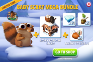Baby Scrat Mega Bundle (Baby Scrat + Acorn Popcorn Stand)