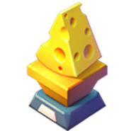 Ratatouille themed gold trophy