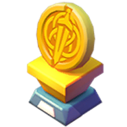 Brave themed gold trophy