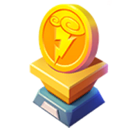 Hercules themed gold trophy