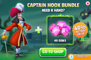 Captain Hook + Gems Promotion