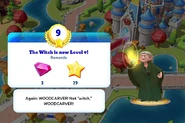 Again: WOODCARVER! Not "witch," WOODCARVER!