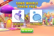 Sand Whirls Token Pack (Brush Tokens + Dustpan Tokens)
