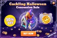 Cackling Halloween Concession Sale