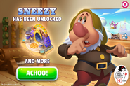 Sneezy has been unlocked!