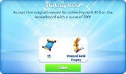 Striking Gold #75 reward