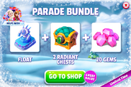 Frozen Parade Bundle (Frozen Float + Radiant Chests + Gems) (Frozen 2 Event)