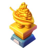 A Bug's Life themed gold trophy