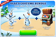 Olaf's Costume Bundle (Olaf + Holiday Costume + Fruitcake Stand)