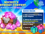Mickey's Birthday Contest 2016