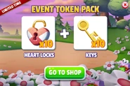 Wacky Lunch Chests Token Pack (Key Tokens + Heart Lock Tokens)