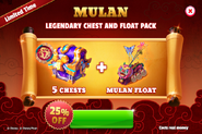 Mulan Float Bundle (Mulan Float + Legendary Chests/Mulan Chests)