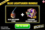Blue Lightsaber Bundle (Blue Lightsaber Stand + Legendary Chests/Star Wars Chests)