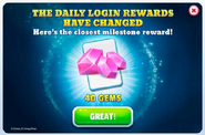 Daily Login Reward Changed