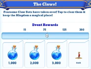 Me-the claws-2-milestones.png (141 KB) Milestone Rewards