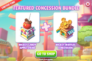 Feature Concession Bundle (Mickey Candy Apple Stand + Mickey Waffles Concession)