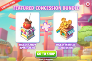 Featured Concession Bundle (Mickey Candy Apple Stand + Mickey Waffles Concession)