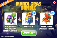 Mardi Gras Bundle (Legendary Chests/The Princess and the Frog Chests + Ruler of the Carnival Throne + Patisserie)