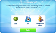 Striking Gold #156 reward