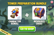 Tower Preparation Bundle (Character Scroll Token + Resource Chests)