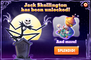 Jack Skellington has been unlocked!