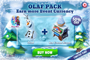 Olaf Pack (Olaf + Ice Cream Stand) (Frozen Event)