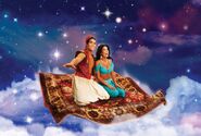 Adam Jacobs as Aladdin and Courtney Reed as Jasmine