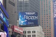 Frozen broadway musical billboard