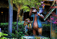 Sculpture outside of Splash Mountain