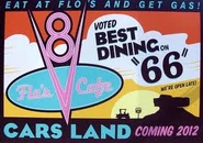 Flo's advertisements surrounding where Bountiful Valley Farm once stood.
