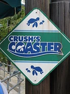 The entrance sign to Crush's Coaster.