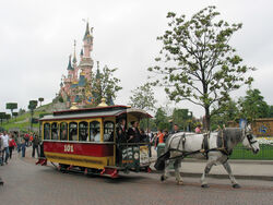 Horse Tram at Disneyland Paris 101